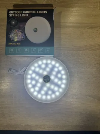 Аккумуляторный фонарь с гирляндой, USB и магнитным креплением / Подвесной фонарь для кемпинга 20м Коломия