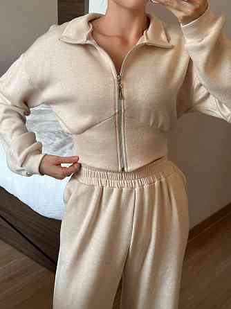 Женский теплый прогулочный костюм из турецкой ангоры Кремовый, 46/48 Одесса