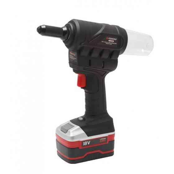 Заклепочник акумуляторний (18V, 4.0AH, LI-ION, 9000Нм, розміри адаптерів для заклепок-2.4, 3.2, 4.0, 5.0) FORSAGE F-03066 Одеса