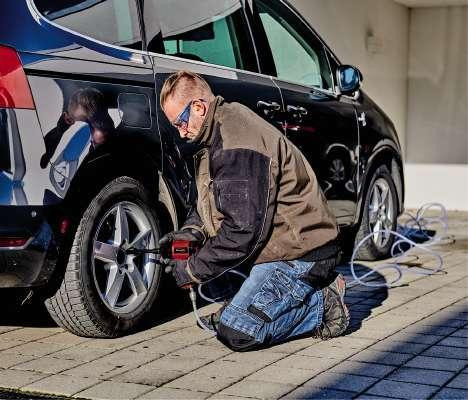 Профессиональный гайковерт пневматический ударный для автосервиса Einhell TC-PW 610 : 610 Hm 142 л/мин Киев - изображение 6