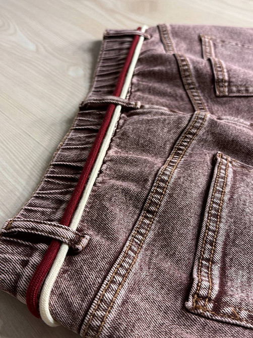 Шорты женские Liana джинсовые 4-053 бермуды с резинкой на талии и поясом большие размеры коричневые, коричневый, 31, 31, 82 см, 107 см Киев - изображение 15