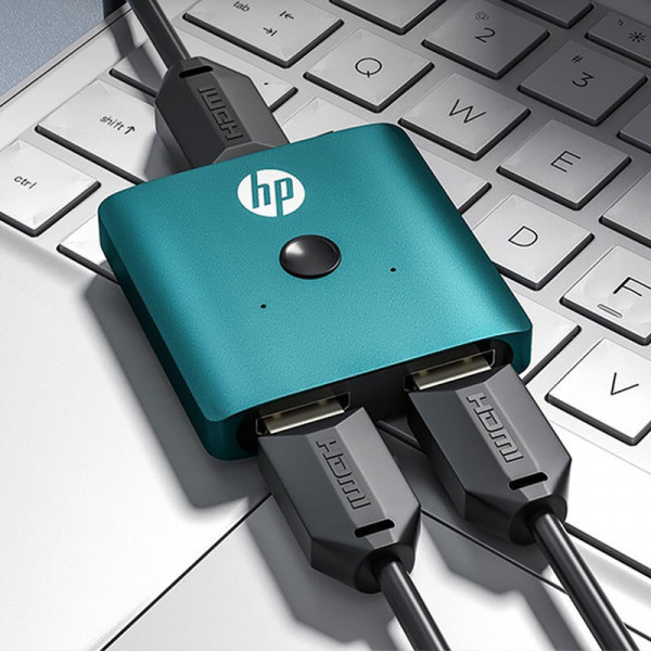 Сплітер HP HDMI 2.0 UHD 4K/30Hz 3D, HDCP,1080P 2in 1out Блакитний (DHC--HD01v) Київ - фото 3