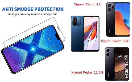 Защитное стекло NeoGlass для Xiaomi Redmi 12, 12C, 12 5G – ультрапрозрачное и устойчивое Киев