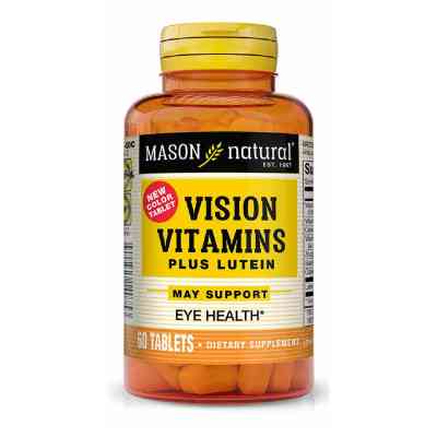 Антиоксидант Mason Natural Вітаміни для очей із лютеїном, Vision Vitamins Plus Lutein, (MAV-14075) Вінниця