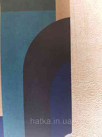 Обои виниловые Grandeco One roll one motif 1.59x2.8 панно геометрия полосы фигуры полукруги разные яркие цвета Киев