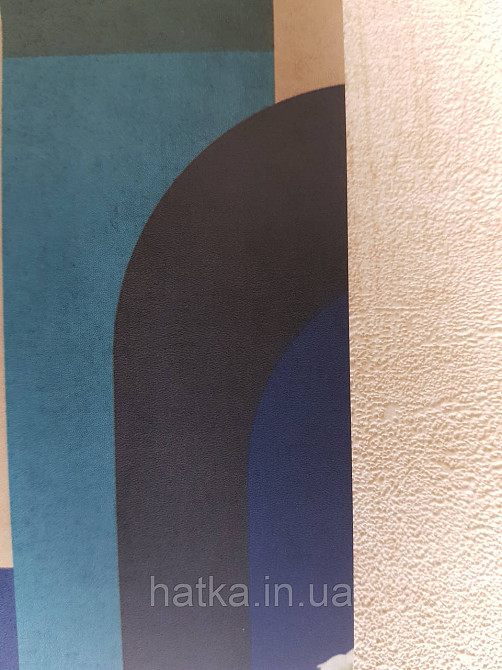 Шпалери вінілові Grandeco One roll one motif 1.59x2.8 панно геометрія смуги фігури напівкруги різні яскраві кольори Київ - фото 2