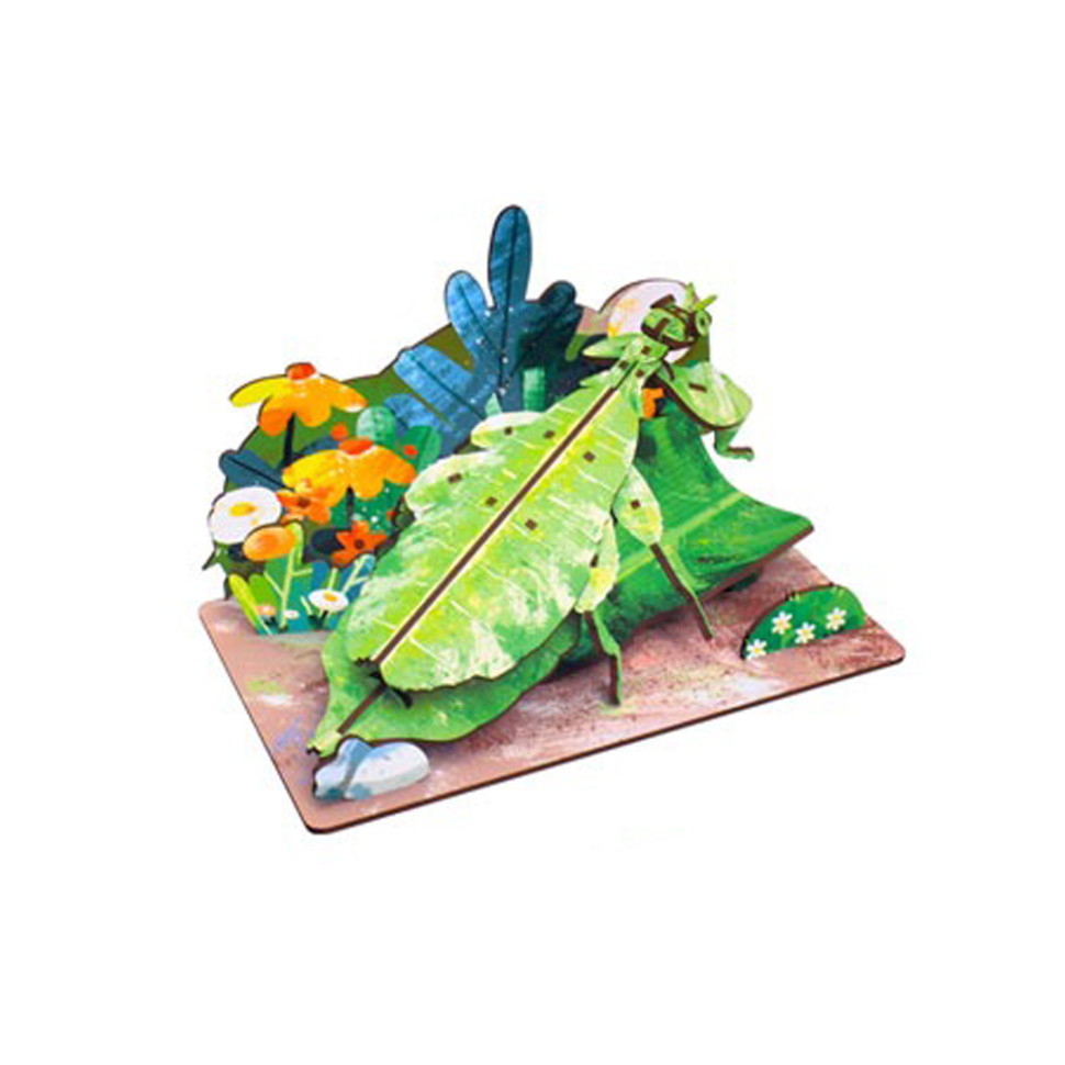 Дерев'яний пазл 3D "Phylliidae" 68038W 58 деталей Вінниця - фото 1