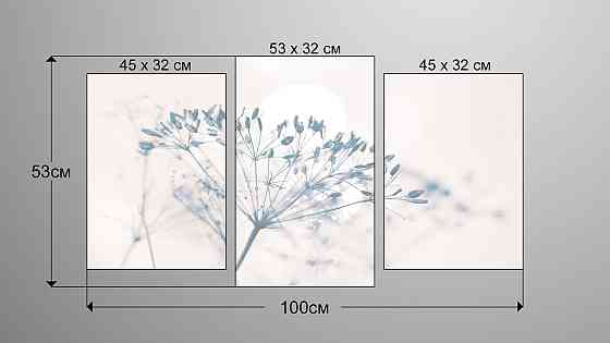 Модульна картина Квітка Мінімалізм Art-180_3 Київ
