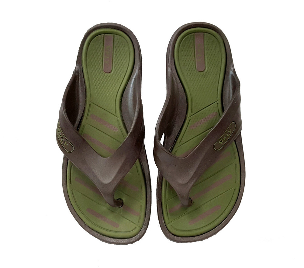 Шлепанцы мужские Fly Performanсe Alpfa Original влагостойкие облегченные черные с салатовым Киев - изображение 2