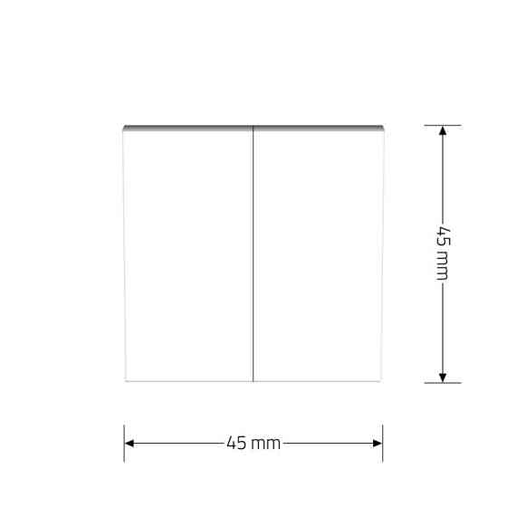 LIVOLO 2-клавішний універсальний вимикач (прохідний / звичайний) LIVOLO, білий, модуль без рамк Коломия