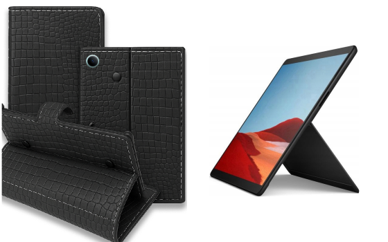 Книга-трансформер для планшета Microsoft Surface Pro X, цвет Black Krokodil Black Киев