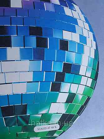 Шпалери флізелінові еко Decoprint Good Vibes 100х100 молодіжні панно наклейка диско куля Київ