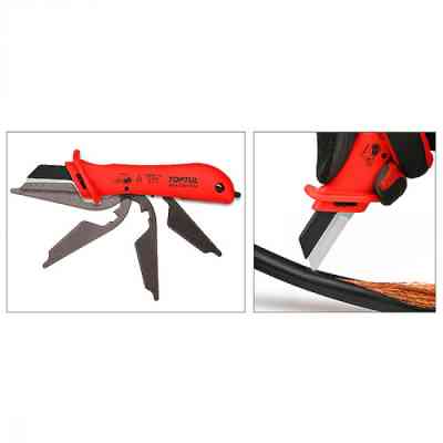 Ніж монтажний Toptul для зняття ізоляції з п'ятою 1000V VDE (SFAC5018V4) Вінниця