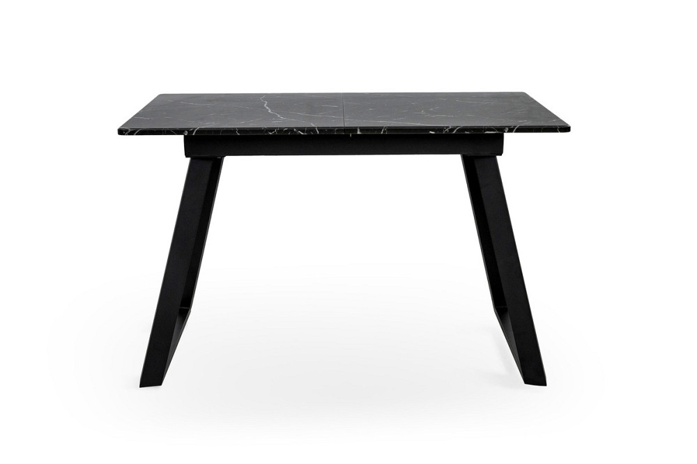 Стіл Тандем 120(+40)*75 чорний метал/мрамор чорн Киев - изображение 2