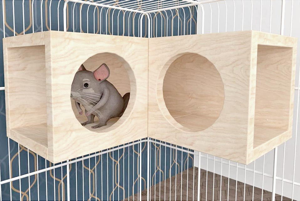 Домик для шиншиллы 
