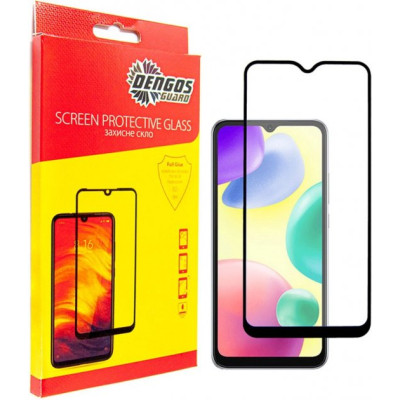 Скло захисне Dengos Full Glue Xiaomi Redmi 10C (TGFG-221) Вінниця - фото 1