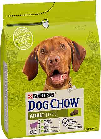 Сухий корм DOG CHOW Adult 1+ для дорослих собак, з ягням, 2.5 кг Київ
