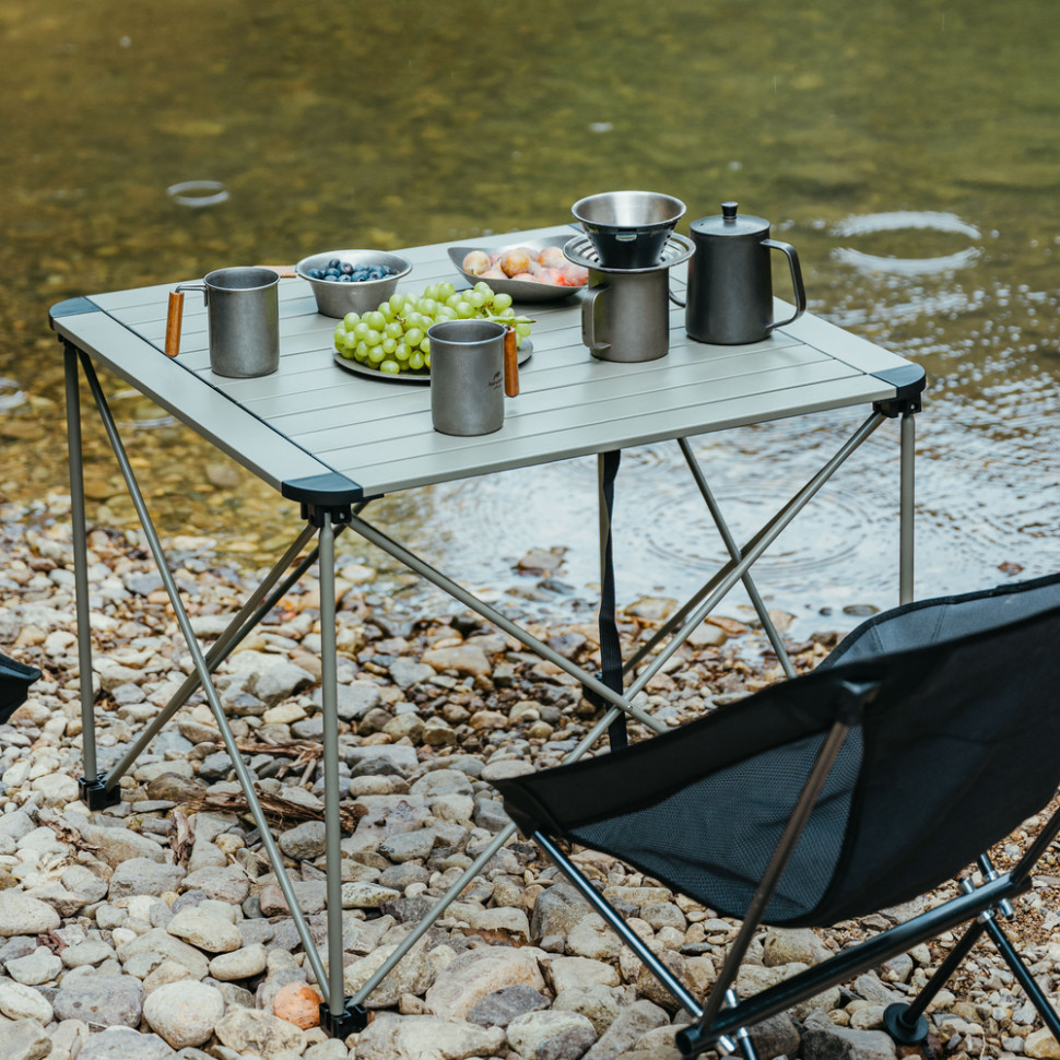 Складной стол Naturehike CNK2450JJ013, L, алюминий, серый Ровно - изображение 6
