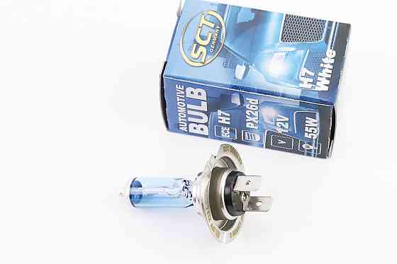 Лампа фари галоген H7 12V 55W PX26D Super White Бершадь