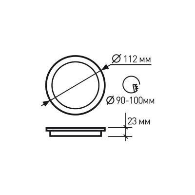 Світильник Eurolamp LED 9W 4000K (LED-DLR-9/4(new)(black)) Вінниця - фото 4