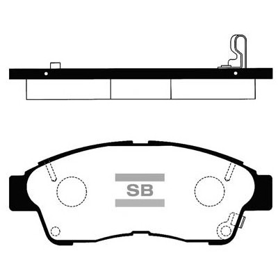 Гальмівні колодки HI-Q SP1110 Вінниця - фото 1