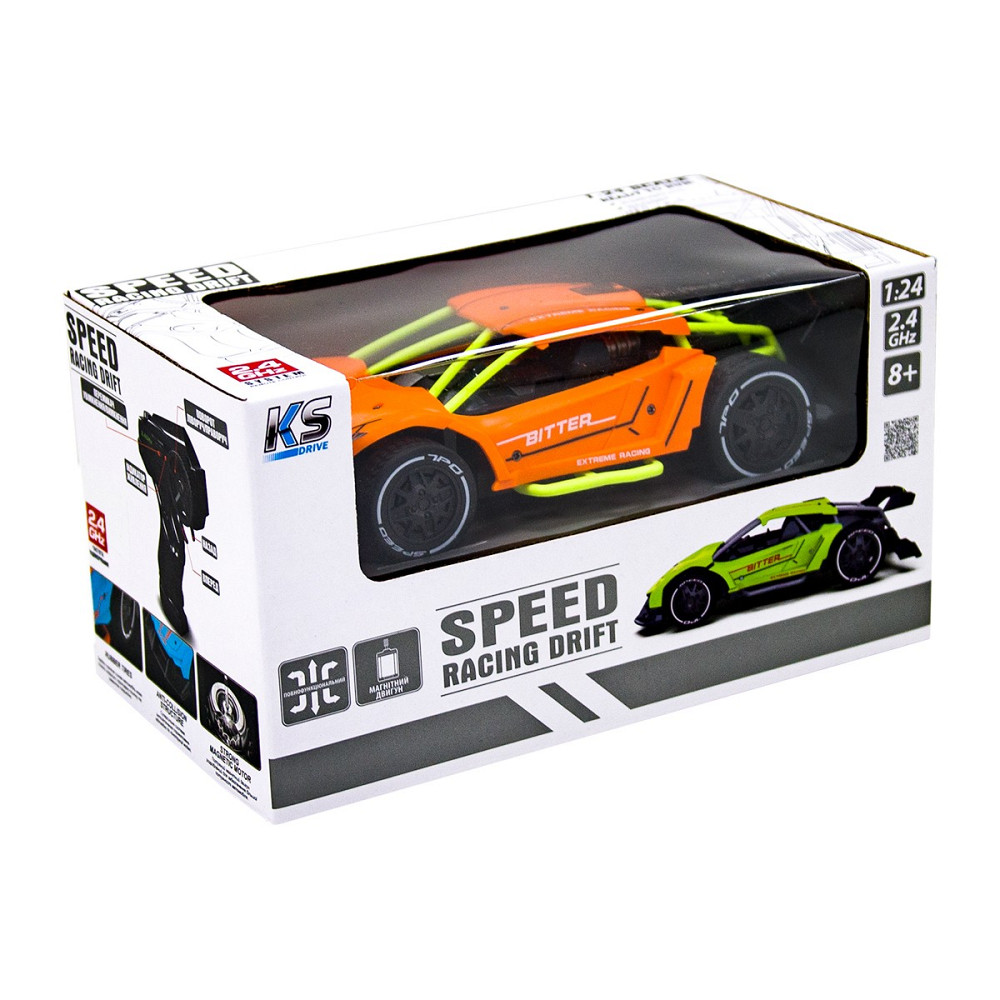 Автомобіль Speed racing drift з р/к – Bitter (оранжевий, 1:24) Днепр - изображение 12