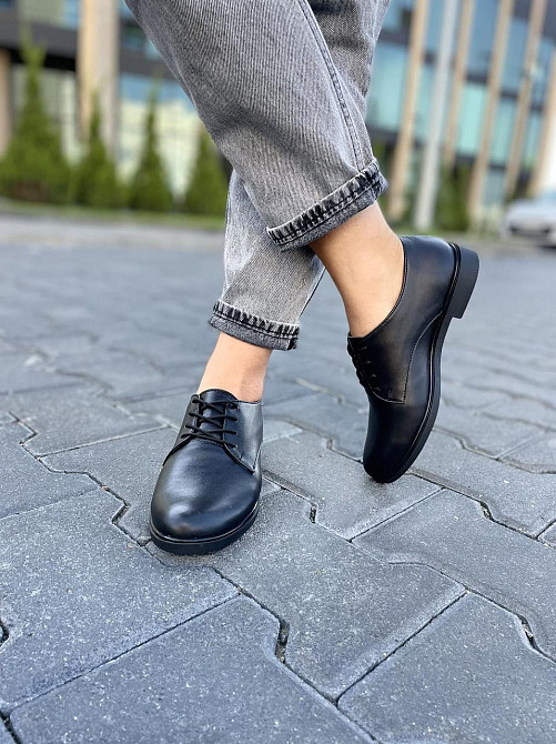 Туфлі жіночі RONE чорні натуральна шкіра 37р.-24см. 38р.-24.5см. (ST 1012) Коломия - фото 7