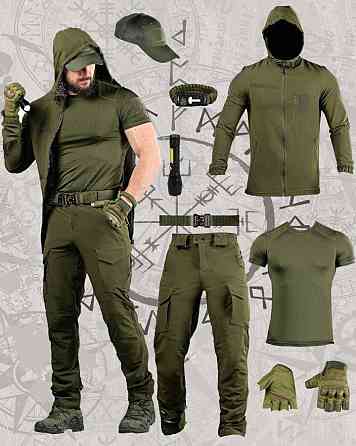 Летний тактический костюм 8в1 TIRAN  олива ДЛ6515 Одесса