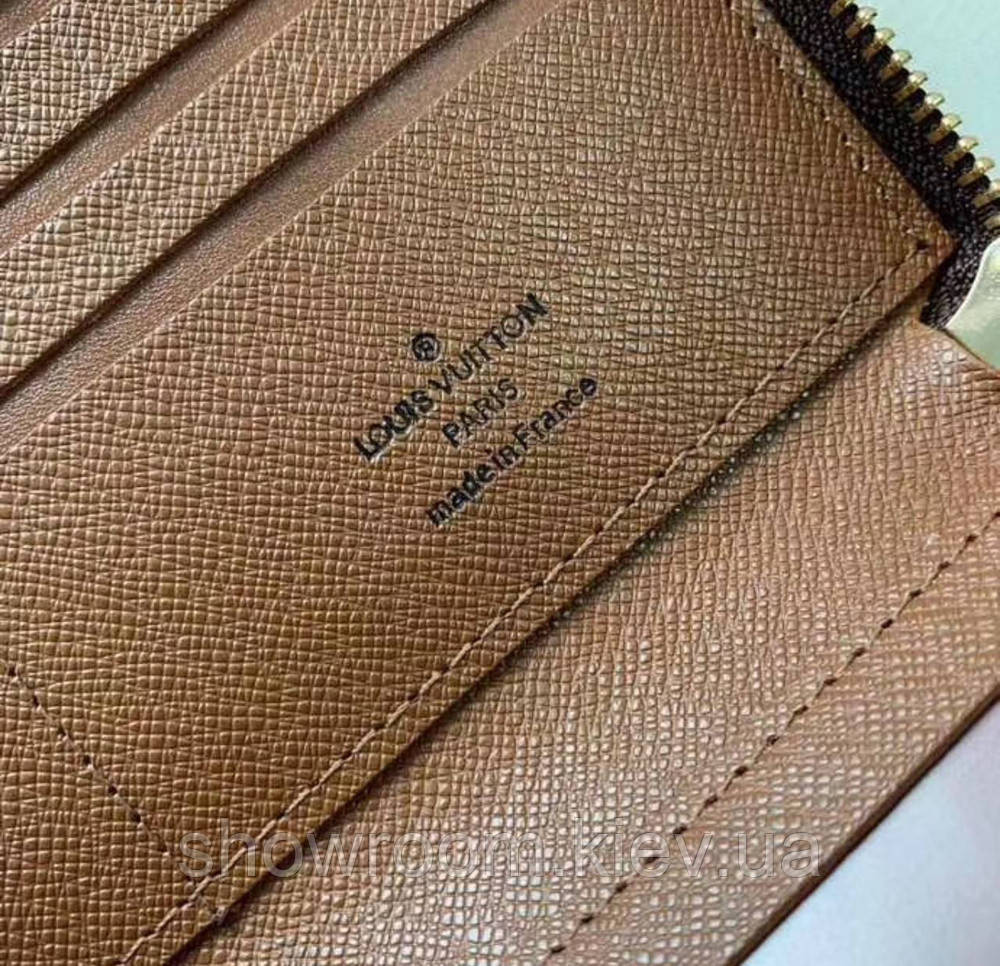 Чоловічий бреновий клатч барсетка LV (2012) dark brown Київ - фото 6