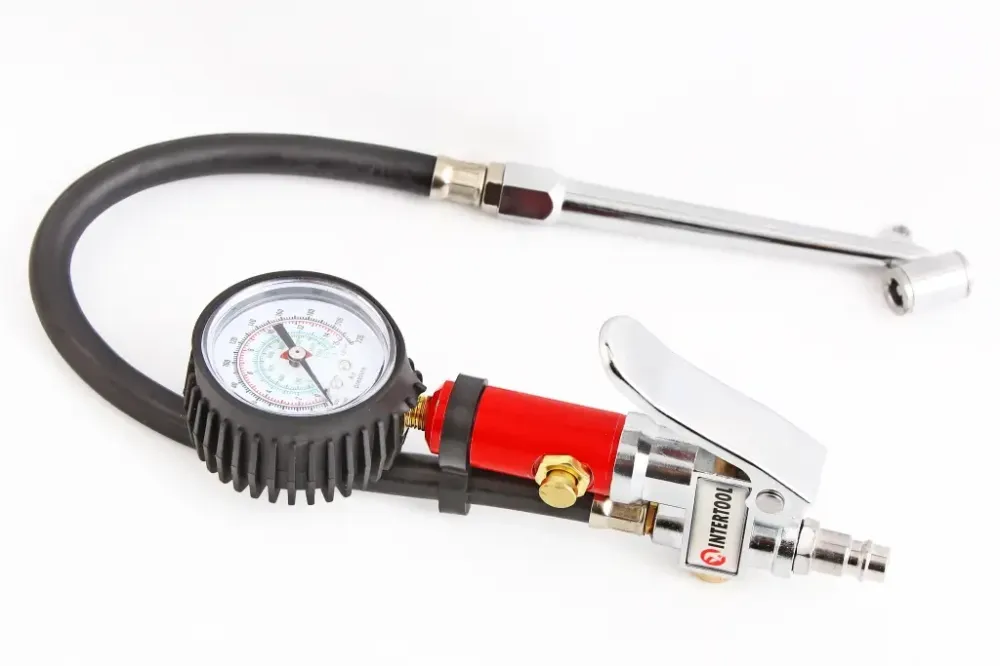 Пневматичний пістолет для підкачки маном. Для вантажних автомобілів до 10атм. Intertool (шланг 48cм) Вінниця - фото 1