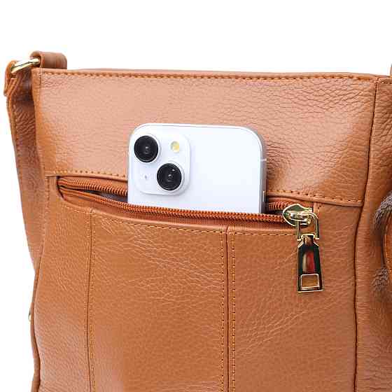 Удобная вертикальная женская сумка из натуральной кожи sale_15125 Vintage Рыжий Киев