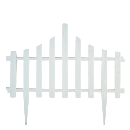 Огорожа для газону набір/4 секції Парканчик білий Алеана Житомир - фото 1