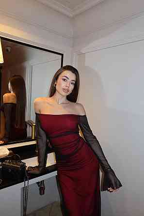 Жіноча приталена максі сукня віскоза + сітка Одеса