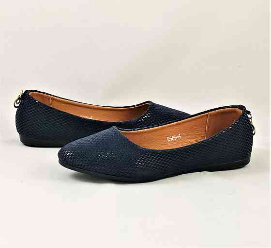 Женские Балетки Синие Мокасины Туфли (размеры: 36,37,38,39) - 05-4 Днепр