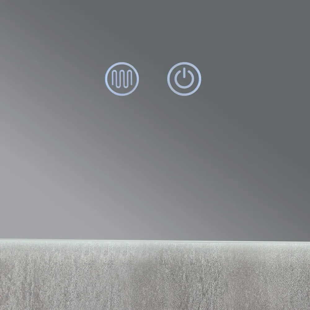 Дзеркало Qtap Taurus (TA2) 800×700 мм з LED-підсвіткою Touch, з антизапотіванням, з димером, темп. кольору (3000-6500K) Київ - фото 4