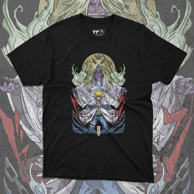 Футболка чоловіча з  принтом Наруто Минато и Шинигами Розмір 48 Дніпро - фото 1