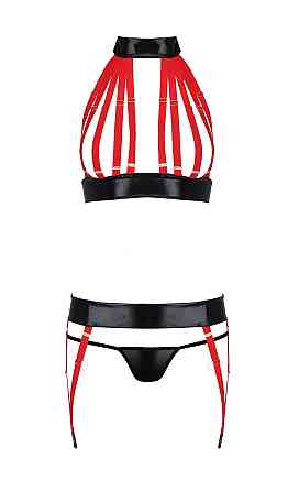 Комплект білизни червоний AZIZA SET S/M - Passion Sex Aura Київ