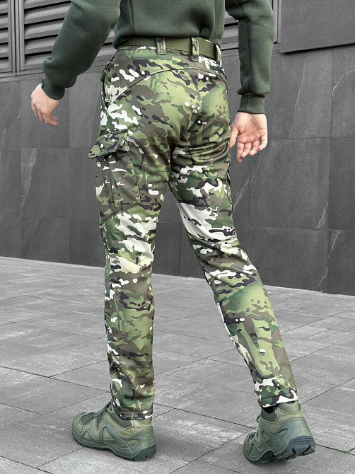 Штани карго чоловічі весняні з кишенями мультикам Pobedov Static Київ - фото 4