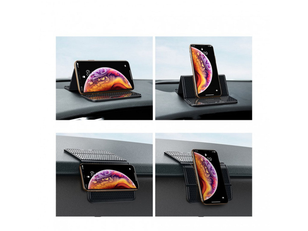 Антиковзний складаний килимок для телефона Baseus Folding Bracket Antiskid Pad SUWNT-02 (Прозорий) Николаев - изображение 7