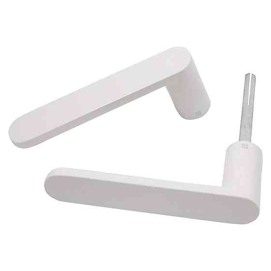 Дверна ручка на розетті Nuda Pure білий матовий R ф/з Київ