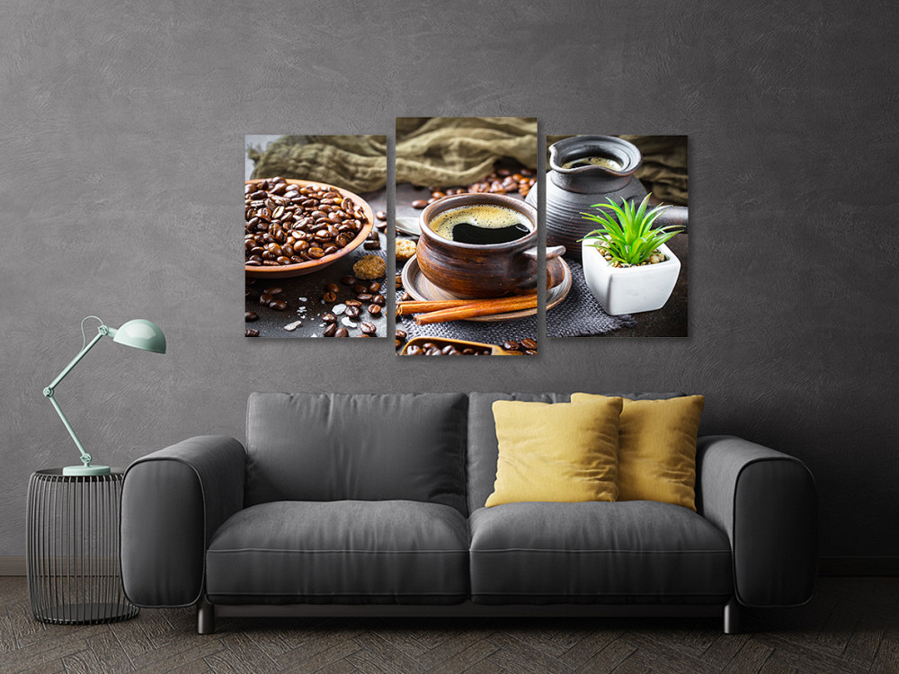 Модульная картина в гостиную / спальню Кава Art-693_3 Киев - изображение 3