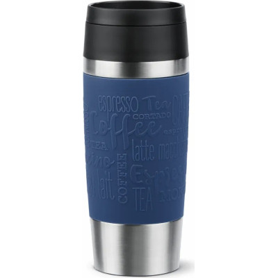 Термокружка Tefal Travel Mug Classic, 360мл, нержавіюча сталь, синій (N2020310) Вінниця - фото 1
