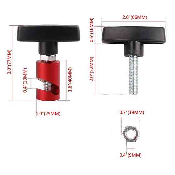 Универсальный опорный зажим фиксатор подъемника капота автомобиля алюминиевый Киев