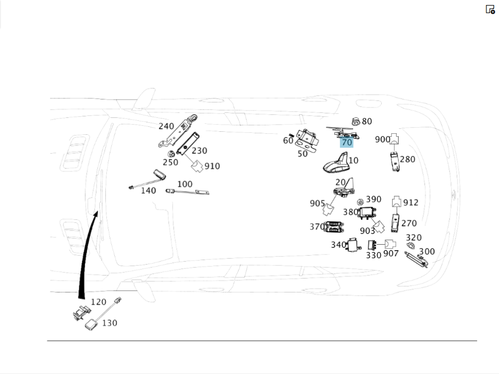 Mercedes-Benz  A2929055400 Антена системи аварійного виклику GLE Coupe C292 Одесса - изображение 2