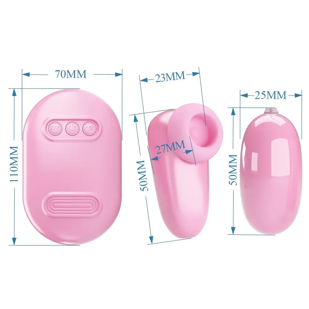 Вакуумный стимулятор с виброяйцом PRETTY LOVE - Magic Box Pink, BI-300055 Sex Aura Киев - изображение 8