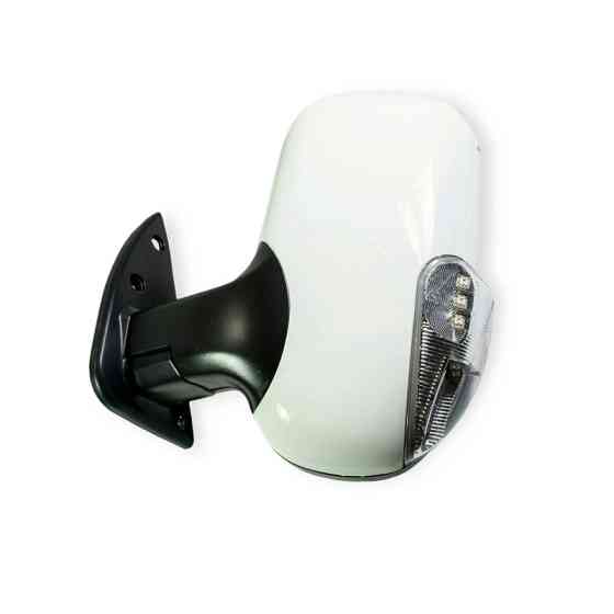 Зеркало заднего вида наружное новый образец левое с поворотом белое DK ГАЗель Мукачево