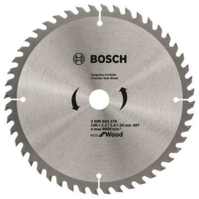 Диск пильний Bosch Eco for Wood 190x2.2x20-48T (2.608.644.378) Вінниця - фото 1