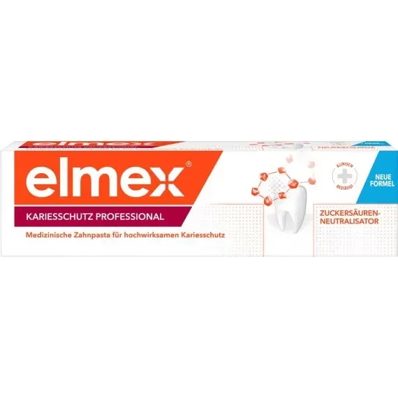 Зубная паста профессиональная защита от кариеса elmex, 75 мл. (Германия) elmex Zahnpasta Kariesschut Львов - изображение 1
