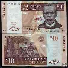Малави/Malawi 10 Kwacha 1997 Pick 37a UNC Полтава
