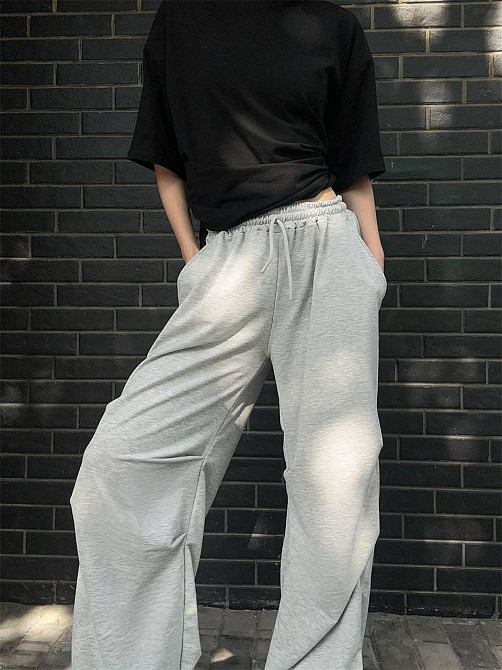 Жіночі стильні оверсайз штани двонитка Одеса - фото 10